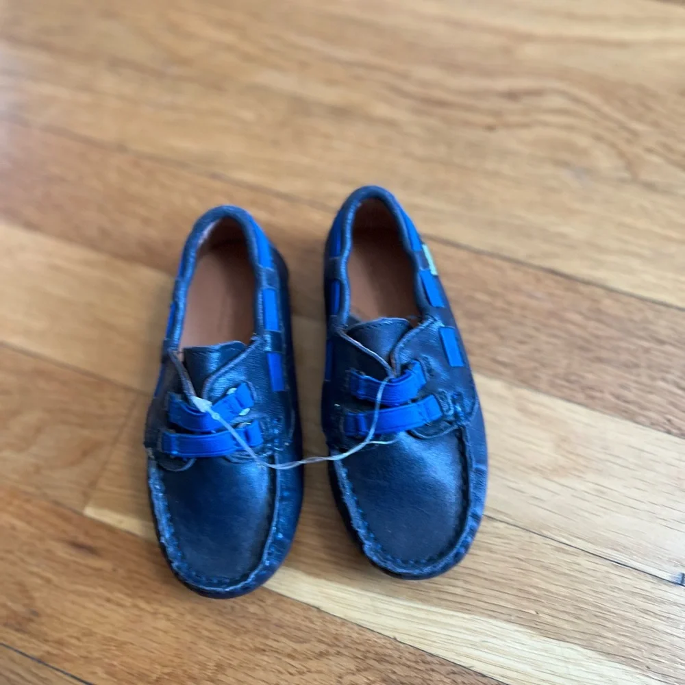 Venettini Navy and Royal Blue Kids loafers 7 23 Moccasins